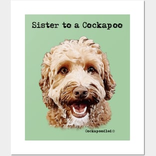 Cockapoo Dog Sister Posters and Art
